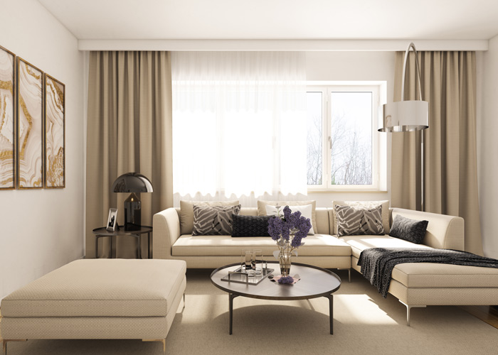 Window Treatment in Wyckoff, NJ by Michael Felice Interiors